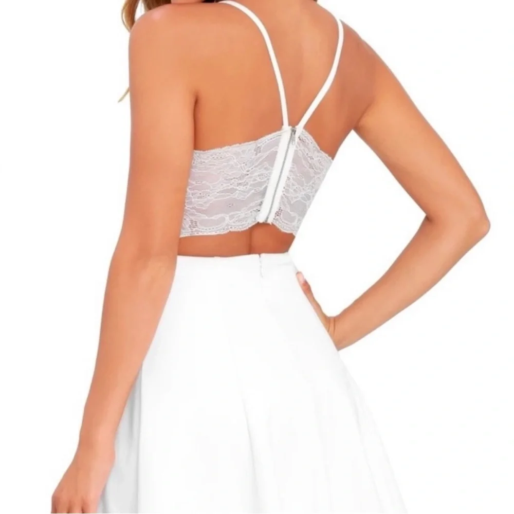 White Graduation Dress - Picture 2 of 3